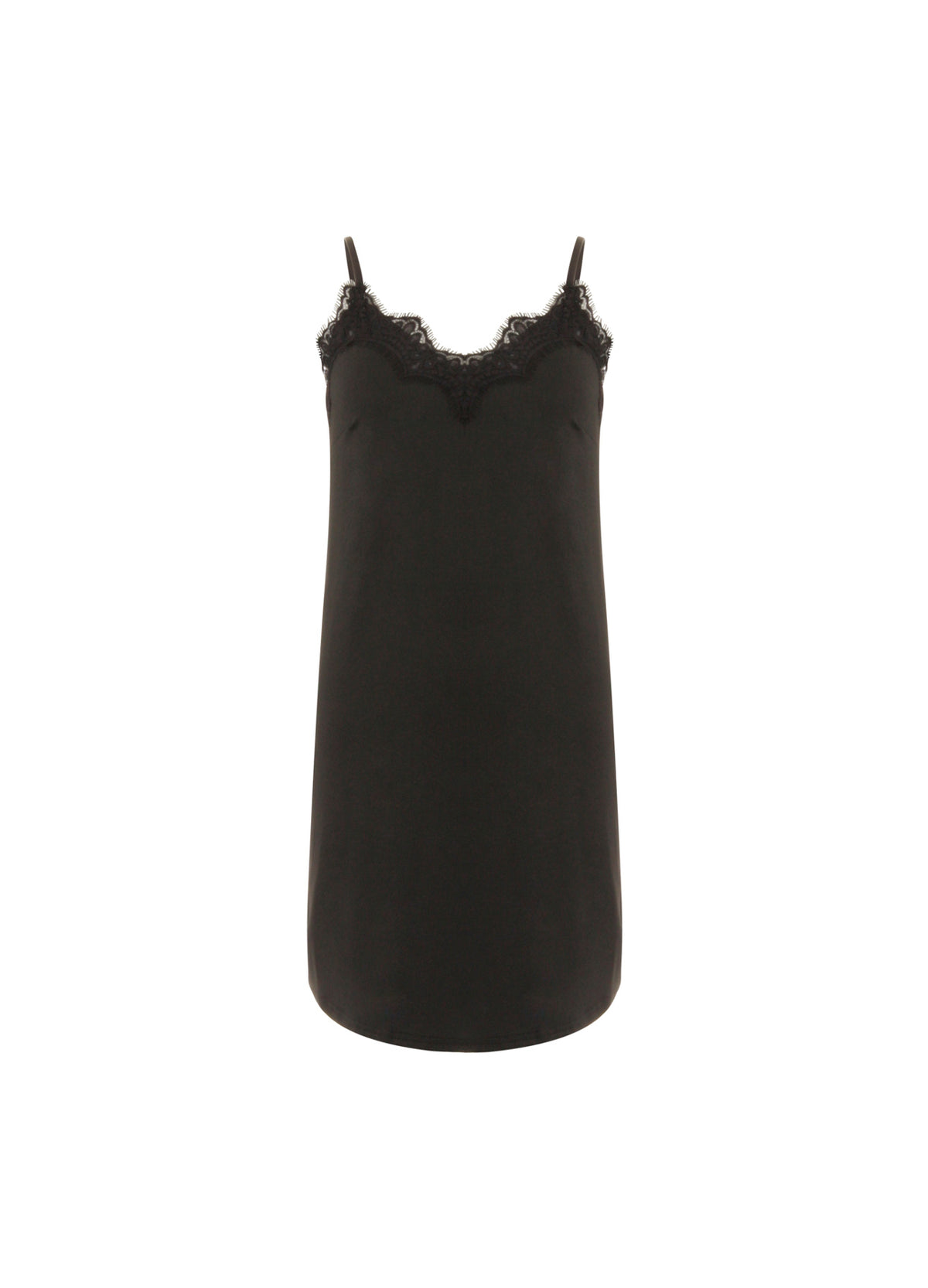 ★GLOWNY★ HEART LACE CAMI DRESS BLACK GY25LWOP005BK CC_HEART_LACE_SLIP_DRESS-Dress