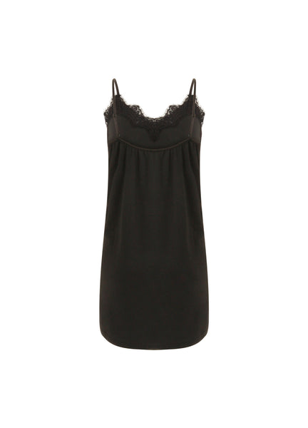 ◆GLOWNY◆ HEART LACE CAMI DRESS BLACK GY25LWOP005BK Pleated Lace Silk Dress – Gold Hawk Clothing