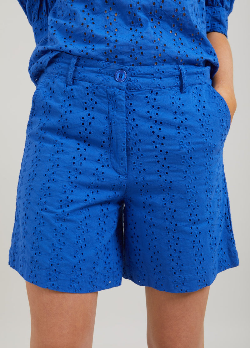 CC Heart CC HEART LENA SHORTS W. BRODERIE ANGLAISE Shorts Electric blue - 578
