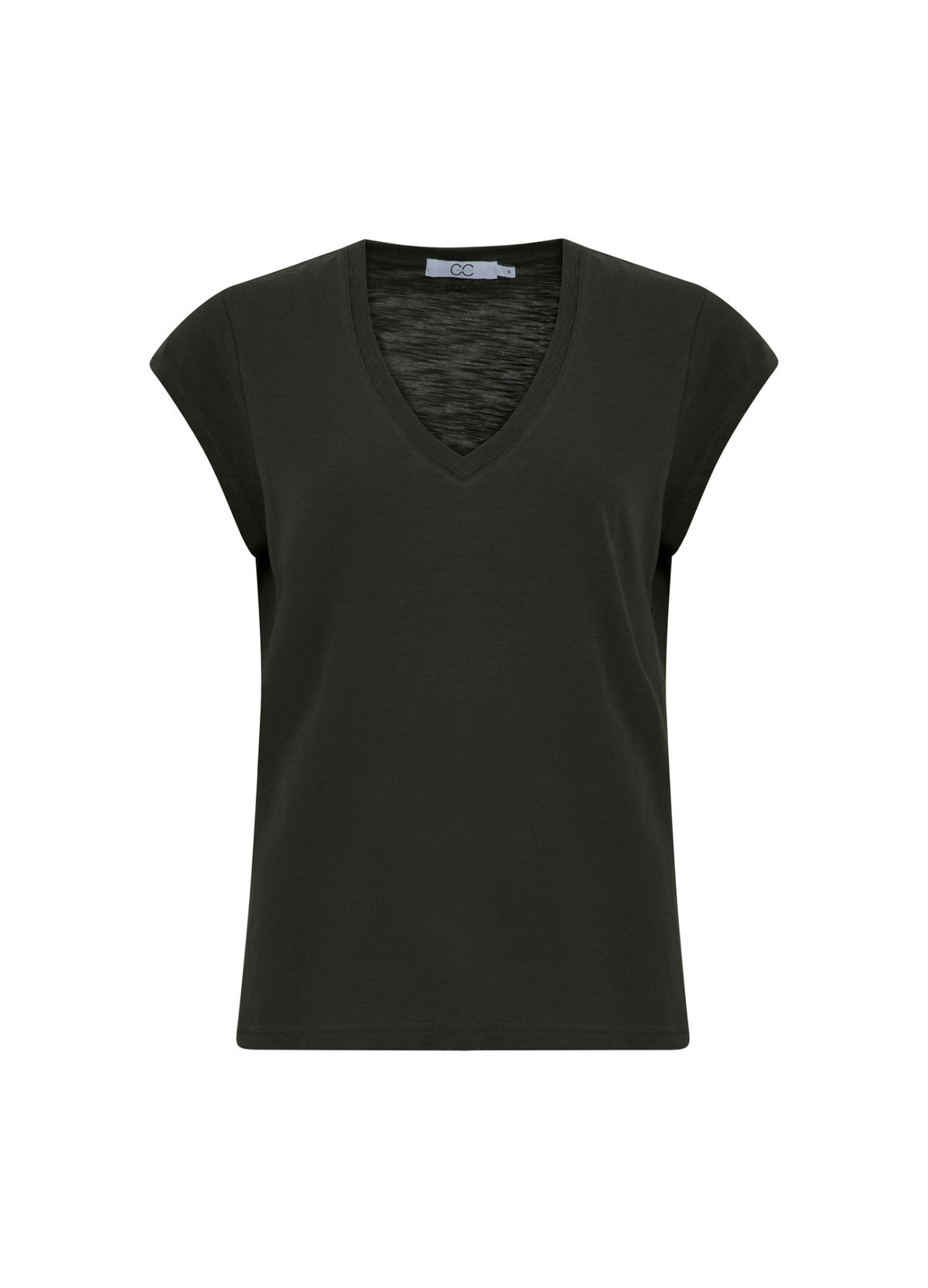 CC Heart V-NECK T-SHIRT - Black – costercopenhagen.com