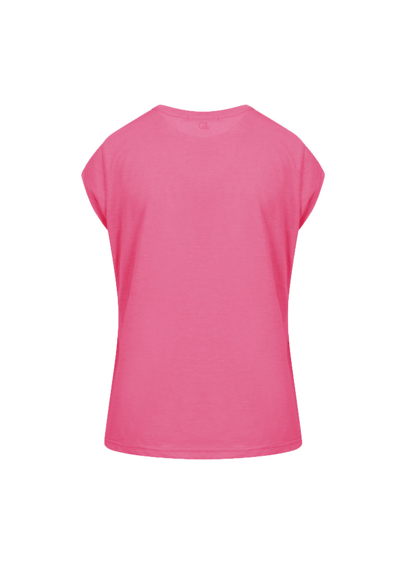 CC Heart CC HEART V-NECK T-SHIRT T-Shirt Clear pink - 691