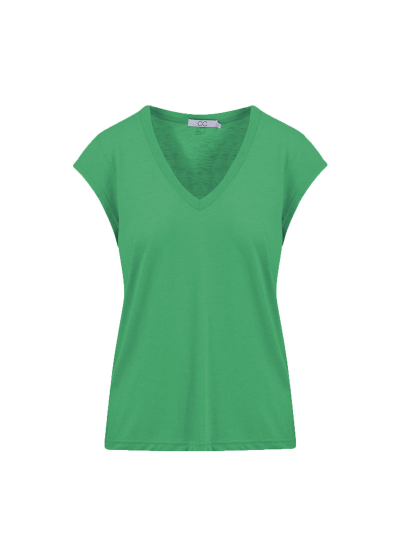 CC Heart CC HEART V-NECK T-SHIRT T-Shirt Emerald green - 402