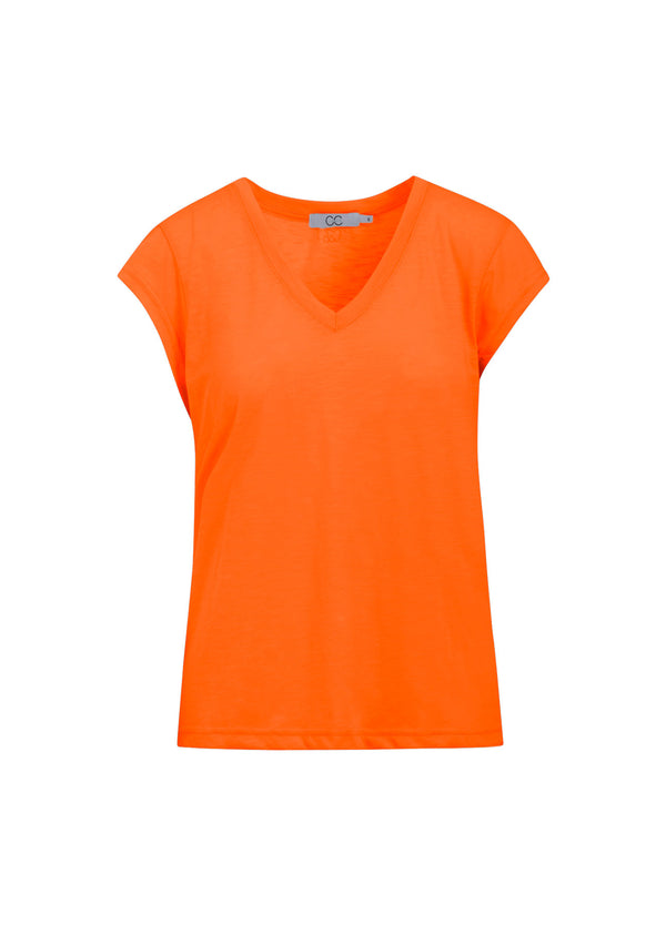 CC Heart CC HEART V-NECK T-SHIRT T-Shirt Orange -701