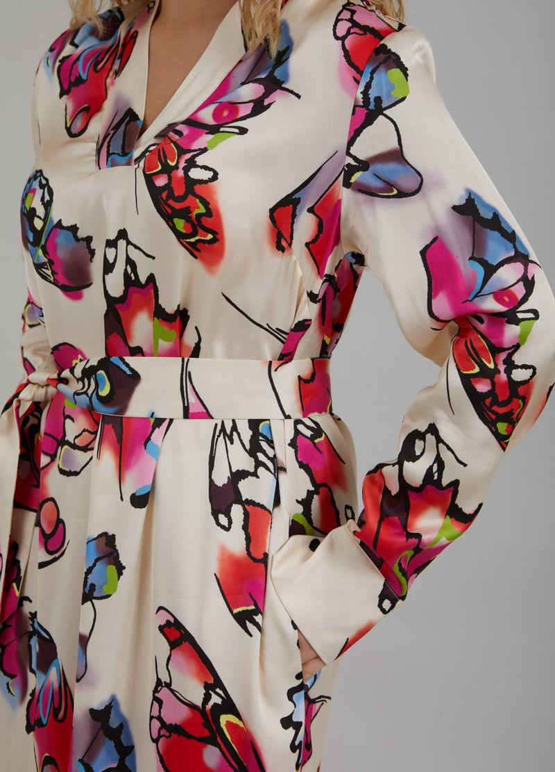 Coster Copenhagen DRESS W. BUTTERFLY PRINT Dress Butterfly print - 907