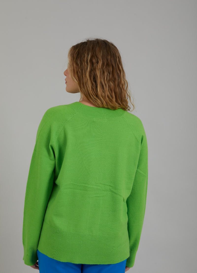 Coster Copenhagen KNIT CARDIGAN Knitwear Flashy green - 459