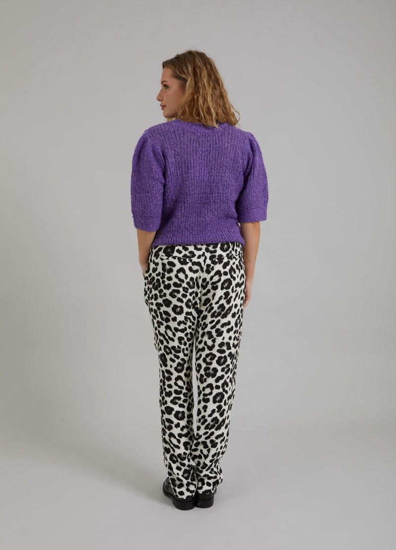 Coster Copenhagen KNIT W. PUFF SLEEVES Knitwear Warm purple - 846
