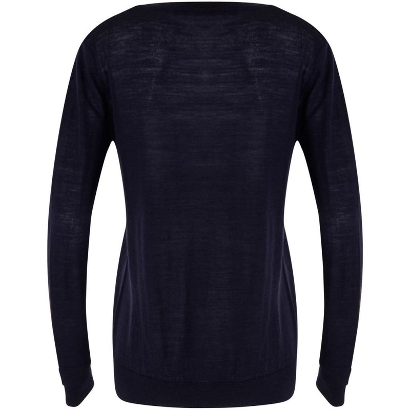 KNIT WITH ROUND NECK - Navy