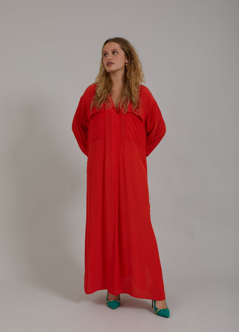 Coster Copenhagen LONG SHIRT DRESS Dress Lipstick red - 698