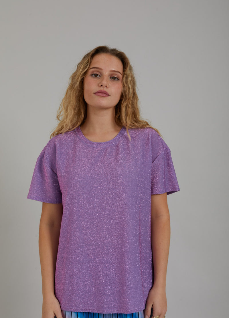 Coster Copenhagen SHIMMER TEE T-Shirt Shimmer lavender - 850