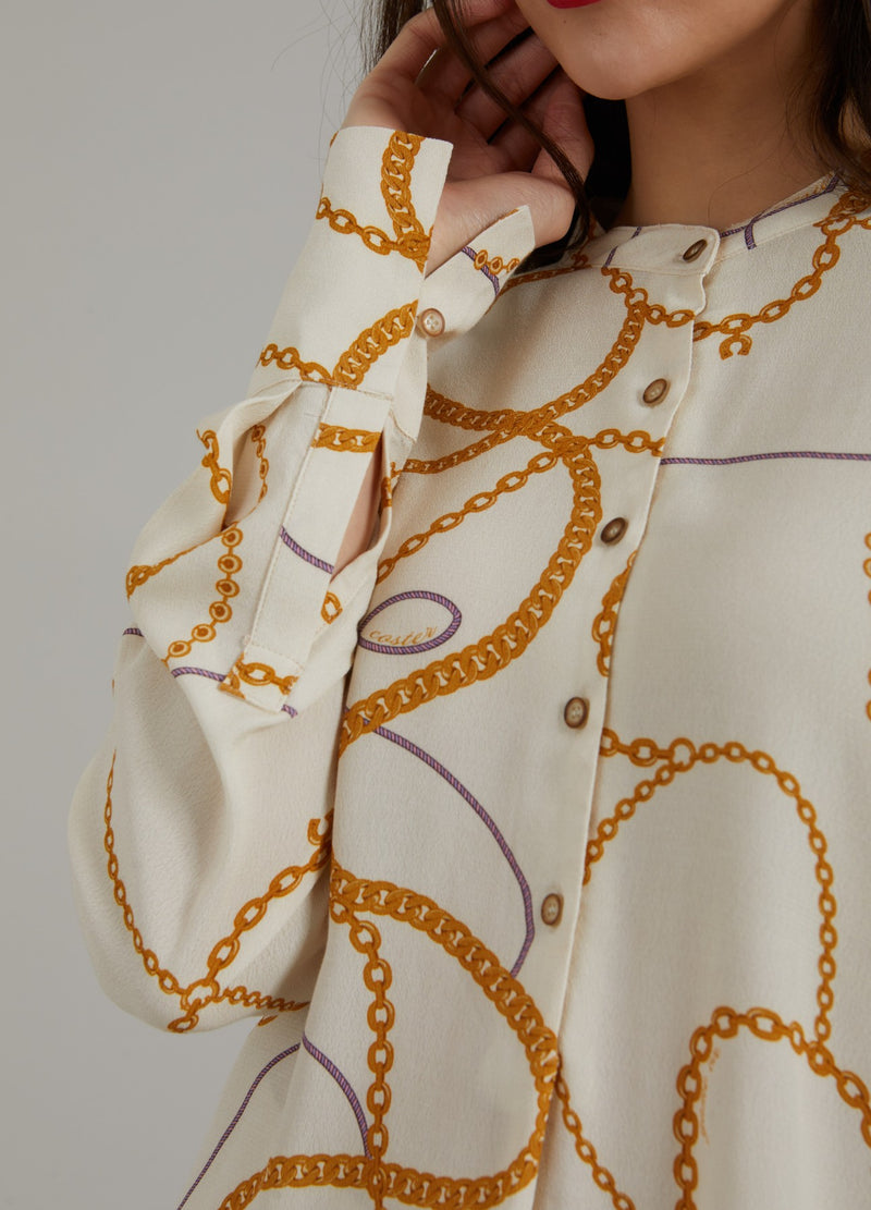 Coster Copenhagen SHIRT W. CHAIN PRINT Shirt/Blouse Chain print - 906