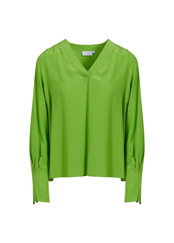 Coster Copenhagen SHIRT W. PLEATS Shirt/Blouse Flashy green - 459