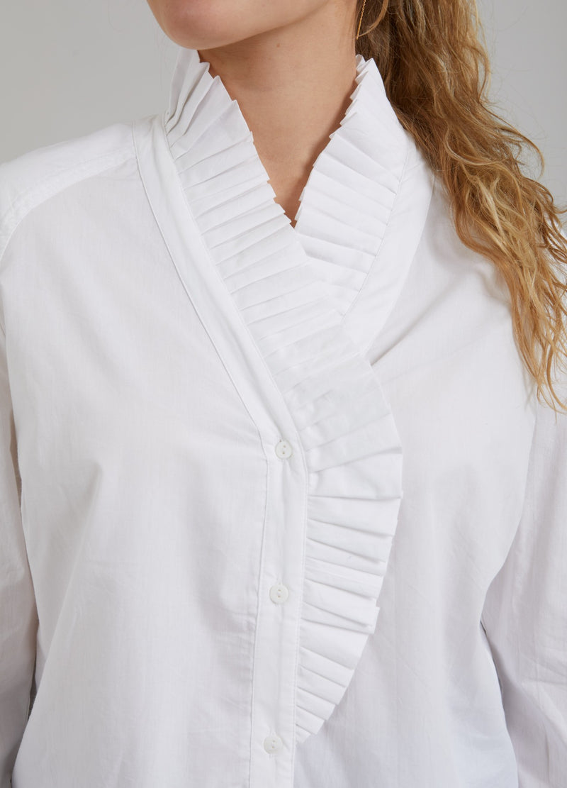 Coster Copenhagen SHIRT W. RUFFLES Shirt/Blouse White - 200