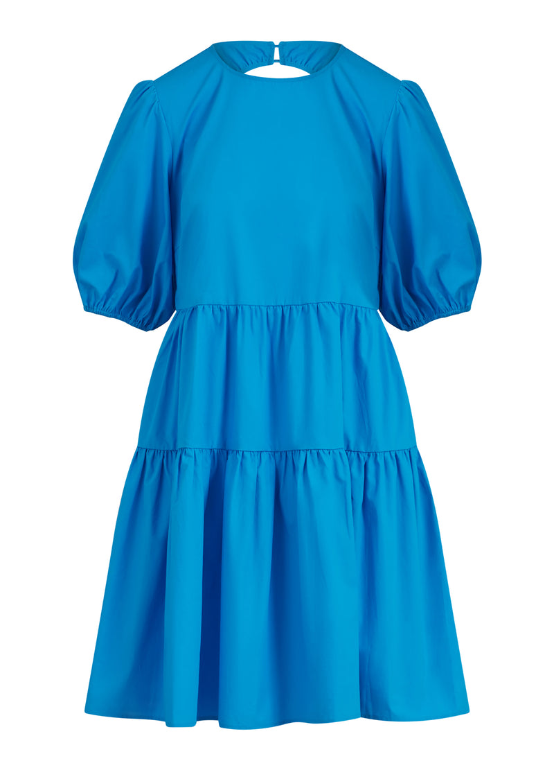 Coster Copenhagen SHORT DRESS W. OPEN BACK Dress Blue lagune - 518