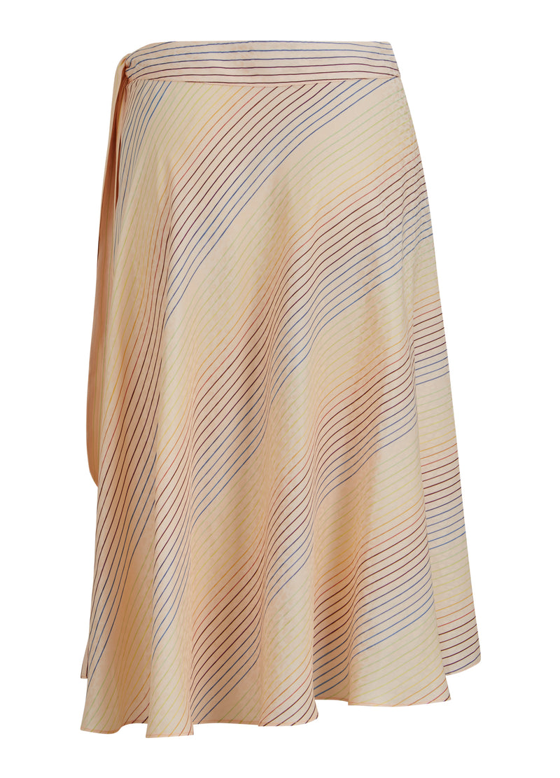 Coster Copenhagen SKIRT W. RAINBOW STRIPE PRINT Skirt Rainbow stripe print - 915