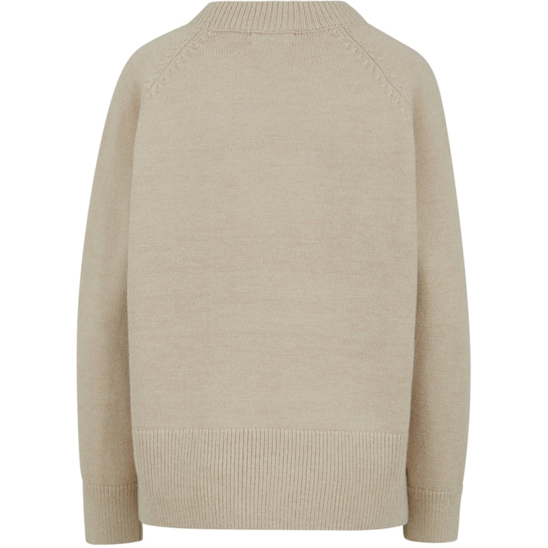 Coster Copenhagen SWEATER WITH O-NECK Knitwear Sand - 210