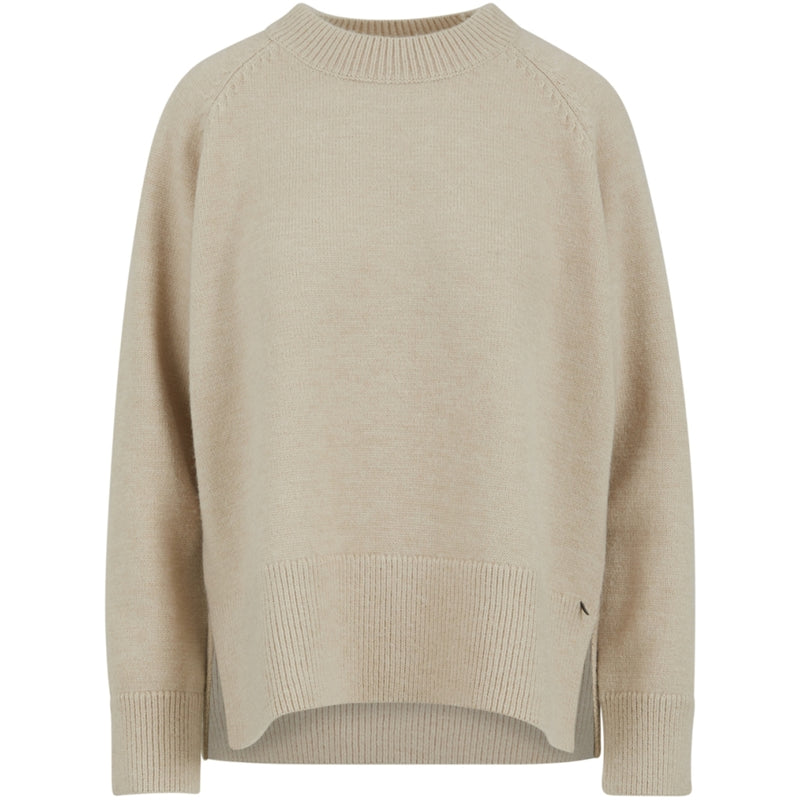 Coster Copenhagen SWEATER WITH O-NECK Knitwear Sand - 210