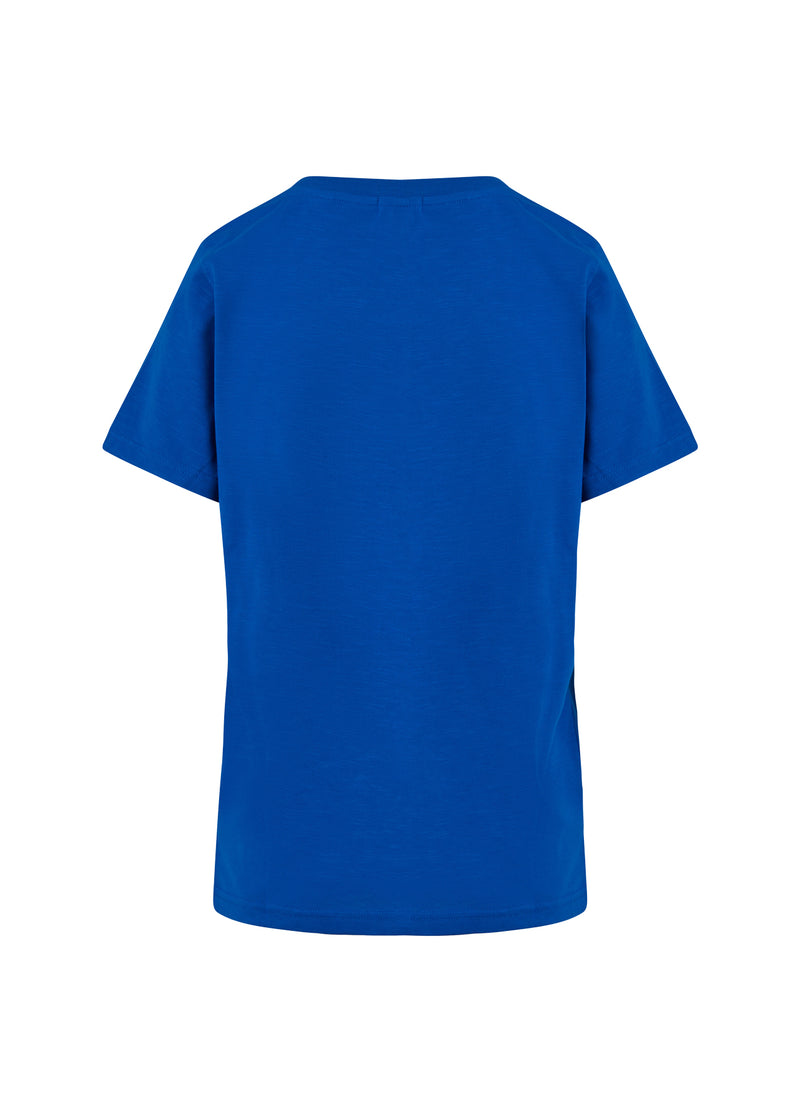 Coster Copenhagen T-SHIRT W. CLOUD PRINT - MID LENGTH SLEEVES T-Shirt Electric blue - 578