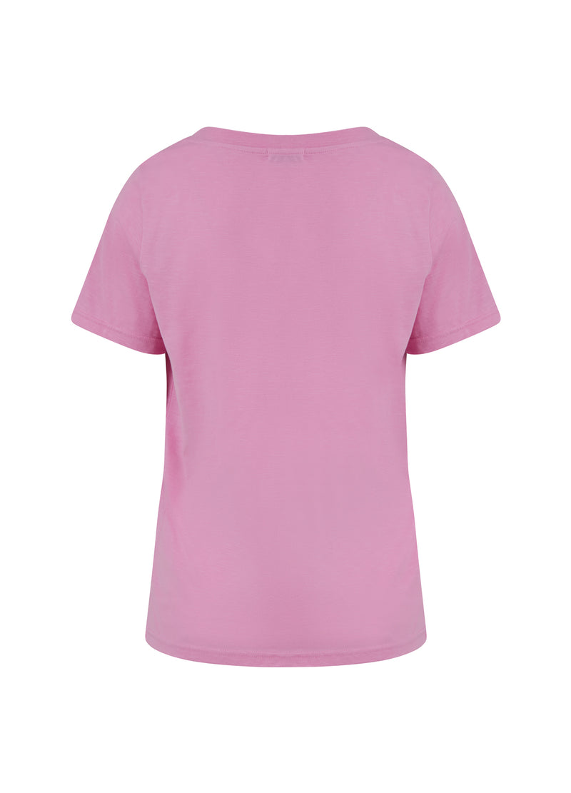 Coster Copenhagen T-SHIRT W. CLOUD PRINT - MID LENGTH SLEEVES T-Shirt Rose pink - 644