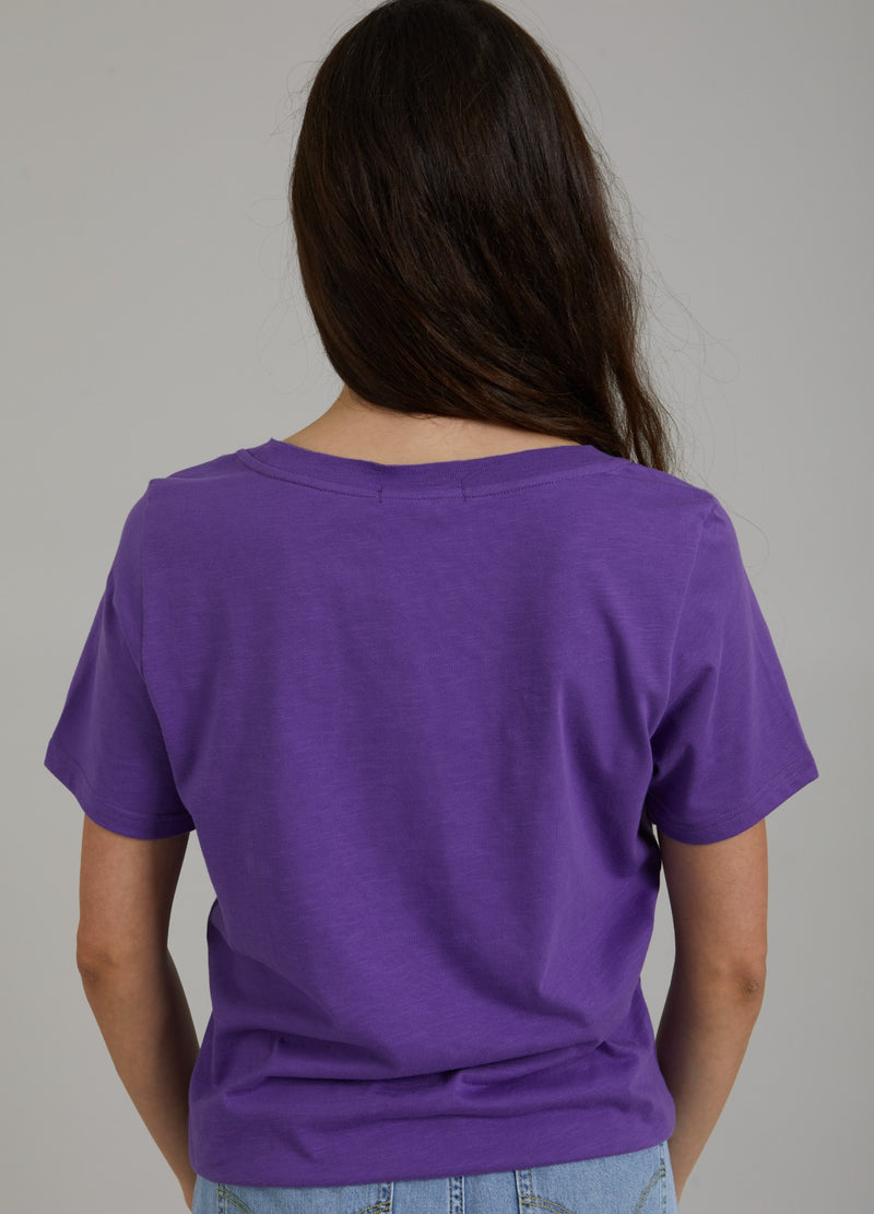 Coster Copenhagen T-SHIRT W. MUSHROOM PRINT T-Shirt Warm purple - 846