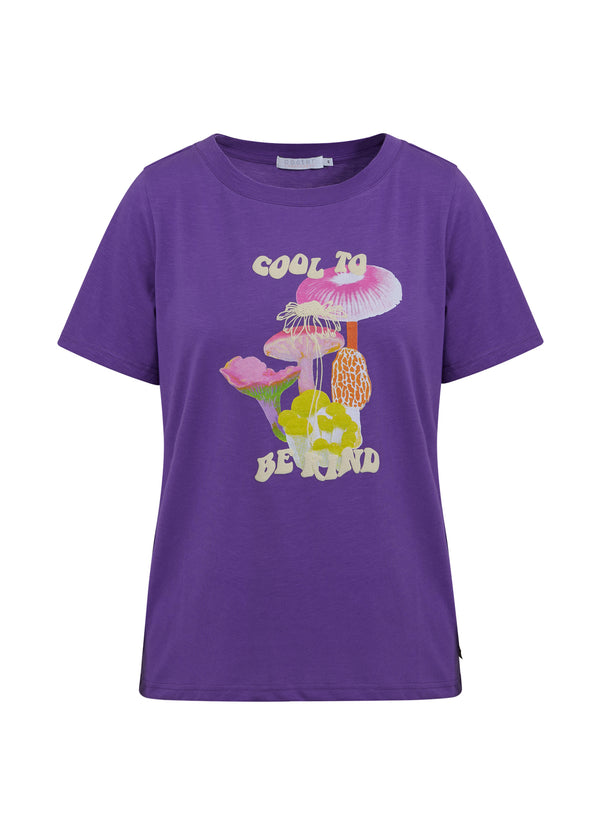Coster Copenhagen T-SHIRT W. MUSHROOM PRINT T-Shirt Warm purple - 846