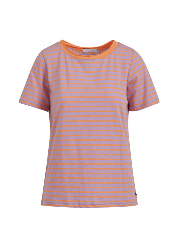 Coster Copenhagen T-SHIRT W. STRIPES - MID LENGTH SLEEVES T-Shirt Lavender sunset stripe - 856
