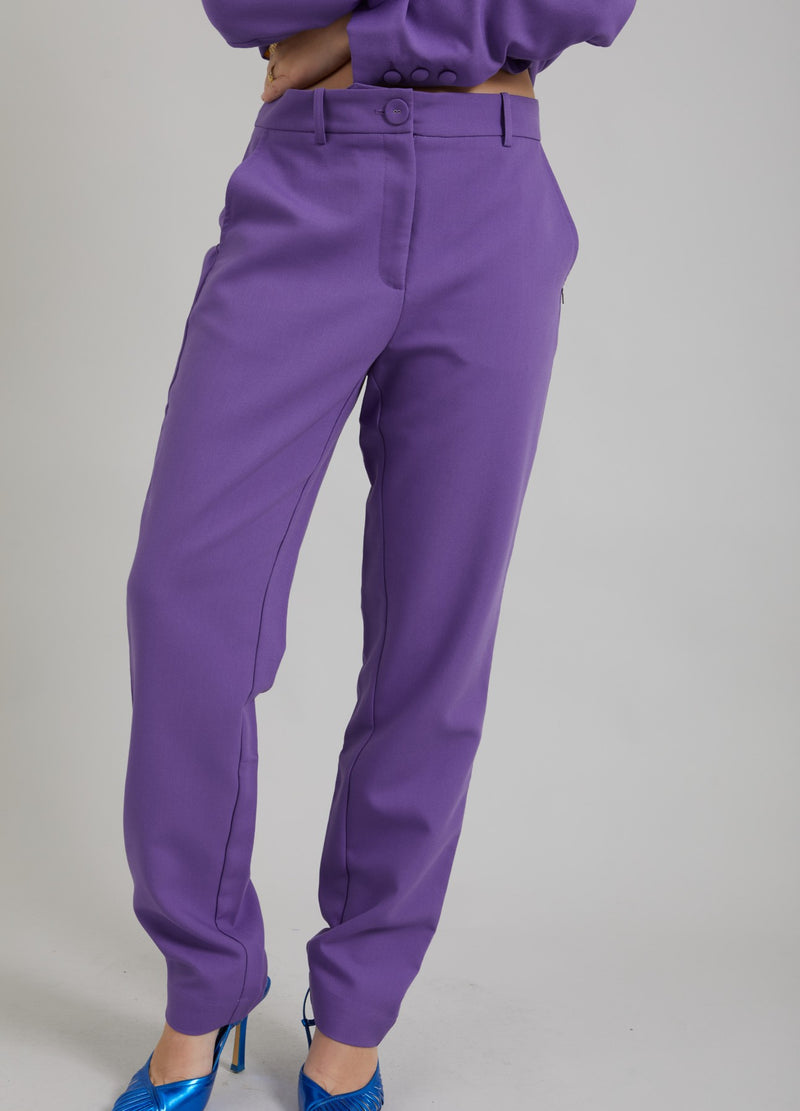 Coster Copenhagen TROUSERS W. REGULAR LEGS - STELLA FIT Pants Warm purple - 846